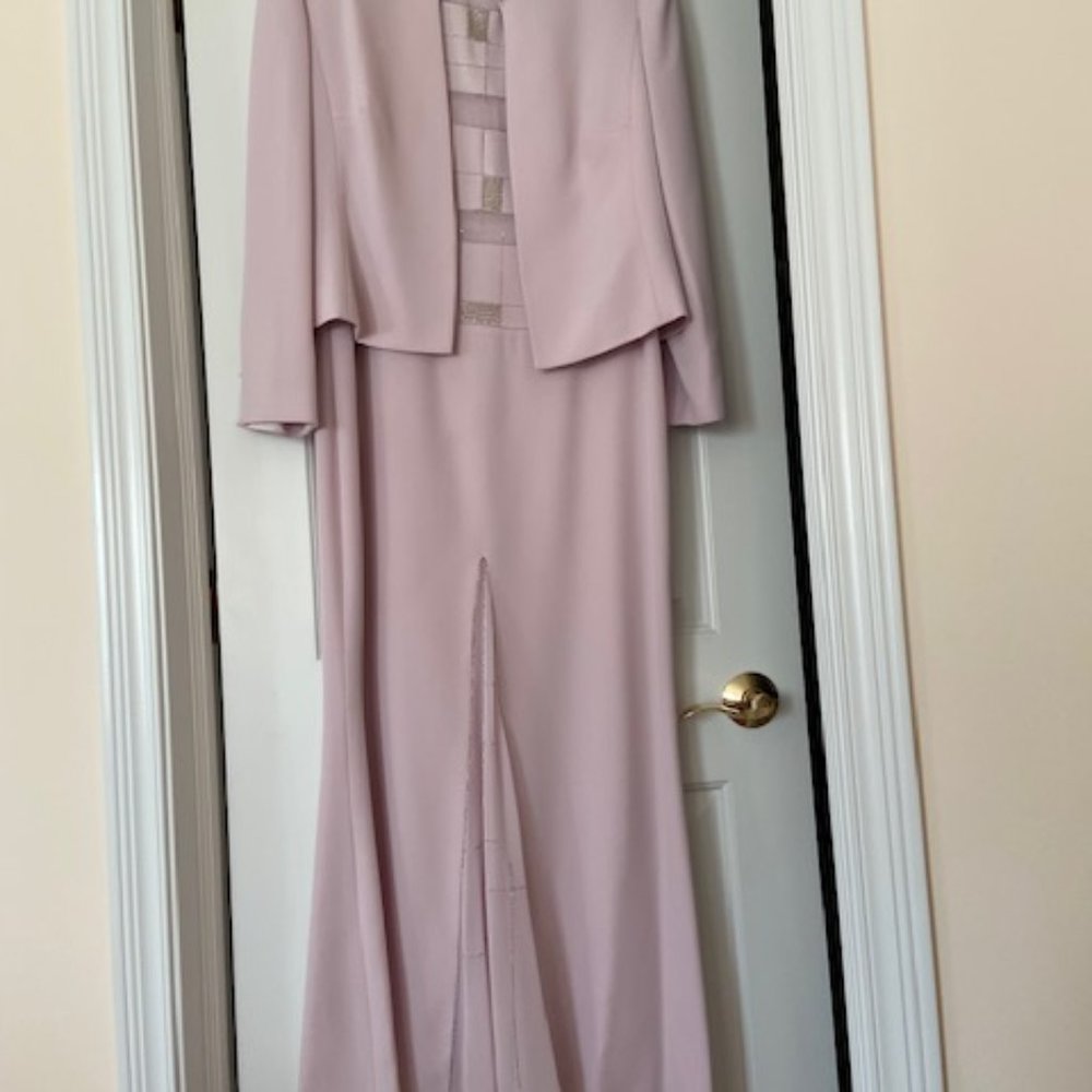 Daymour Couture Daymour Couture 2 pcs dress & blazer sz 12 Lavender Long sleeves